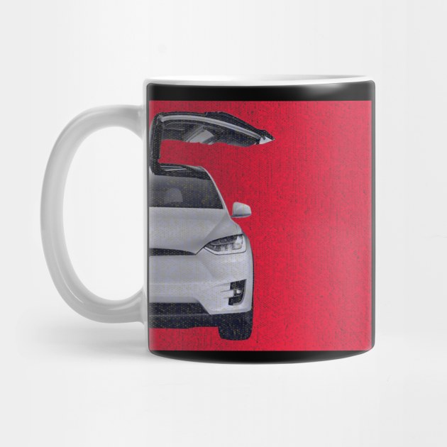 Tesla model X colorus vintage by WOS